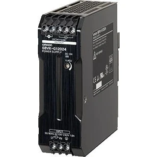 Afbeelding van Omron voeding s8vk g 24 vdc 5 a 120 w din rail 100 240 vac primair gesloten behuizing schroefaansluiting s8vkg12024