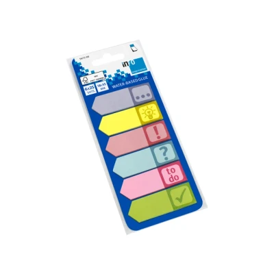Afbeelding van info Notes page markers flags 18x55mm 6 varianten IN 5672 90