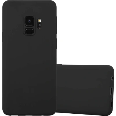 Afbeelding van Cadorabo Hoesje geschikt voor Samsung Galaxy S9 in CANDY ZWART Beschermhoes TPU silicone Case Cover