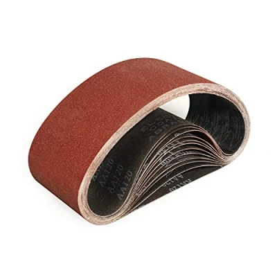 Afbeelding van Sruhrak 100 X 610 MM Schuurbanden, Korrel 120, Schuurband voor het Slijpen Polijsten en Ontroesten, Geschikt Bandschuurmachine 610X100(12 Stuks)