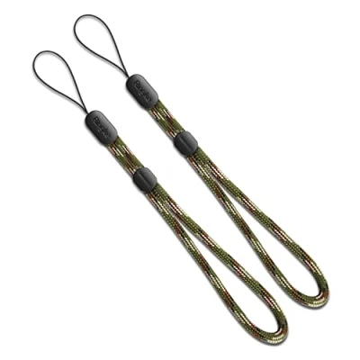 Afbeelding van Ringke Paracord Lanyard Strap Compatible met Camera, USB, Telefoon, Draagbare Spelconsole, Sleutels, Badges en ID&#039;s Green Camouflage [2 pack]