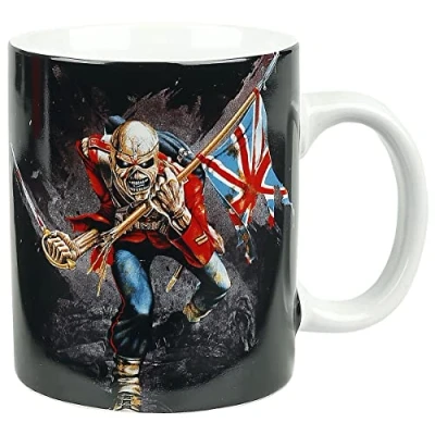 Afbeelding van Iron Maiden Mok The Trooper, roestvrij staal, wit, 9 x 4 cm