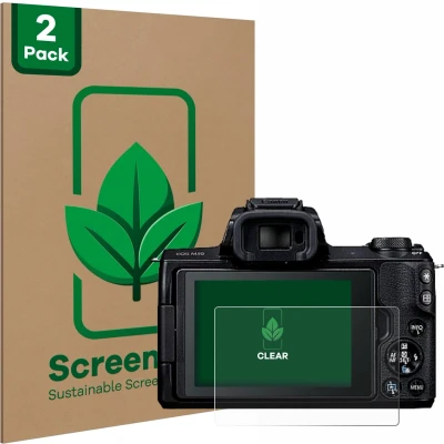 Afbeelding van ScreenLeaf Screenprotector voor Canon EOS M50 Duurzame schermbescherming Folie Beschermfolie transparant (2 Stuks)