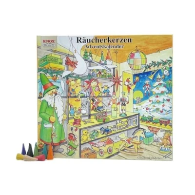 Afbeelding van Knox 09000 adventskalender met 24 hemelse geuren, afmetingen 1,5 x 26 cm, rookkaarsen, adventstijd, Kerstmis