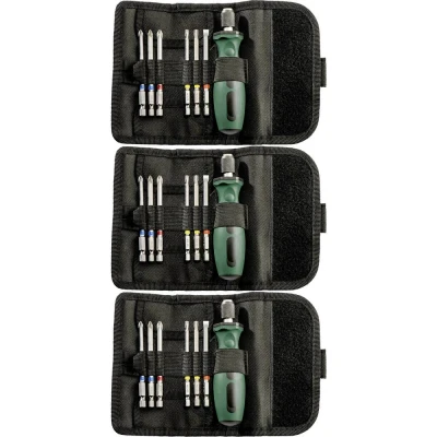 Afbeelding van Metabo 626723000 3 Bitset 7 delig Kruiskop Pozidriv, Phillips, Binnen zesrond (TX), Plat Incl. bithouder en schroevendraaier