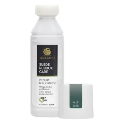 Afbeelding van Solitaire velours nubuck verzorging 75 ml in olijf voor en impregnatie velours, suède