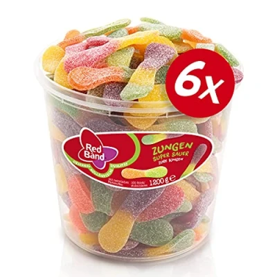 Afbeelding van Red Band Zure Tongen silo 100 stuks Doos 6