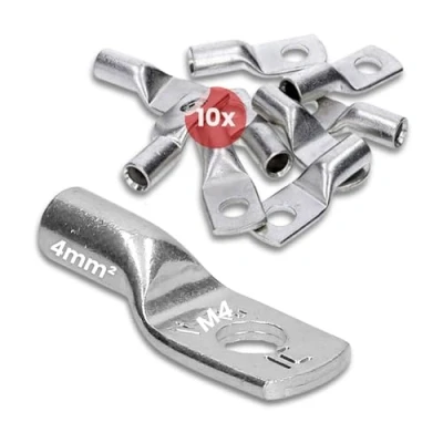 Afbeelding van 10 stuks Kalitec HR4 4 standaard buiskabelschoenen mm² M4 I zonder kijkgat Made in Germany