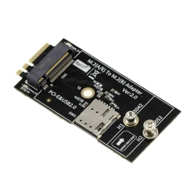 Afbeelding van KALEA INFORMATIQUE Adapter M2 B Key en Nano SIM naar M.2 E A voor 3G 4G 5G WiFi modulekaart, ondersteunt USB PCIe kaarten