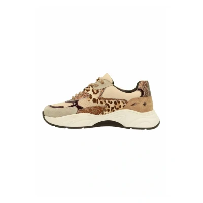 Afbeelding van sacha Farbene Sneaker MIT Sneakers laag, Dames, Maat: 36, Beige Schoenen