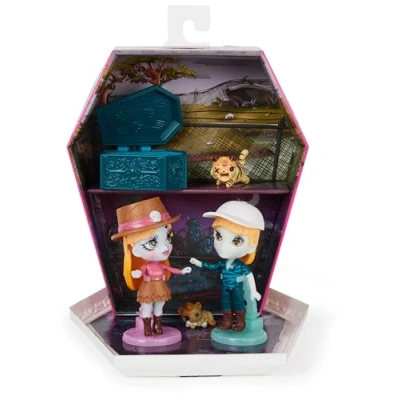 Afbeelding van Zombaes Forever Wild Vibes luxe Big Cat Un Rescue set met zombiepoppen en accessoires 2 unieke poppen huisdieren meer