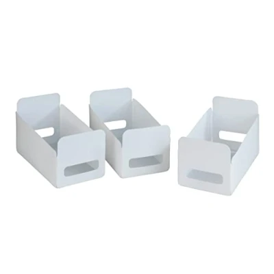 Afbeelding van Witte mandjes 3 delig Wenko