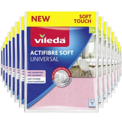 Afbeelding van 15x Vileda Doek Actifibre Soft 2 stuks