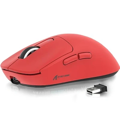 Afbeelding van ATTACK SHARK X3 49g SUPERLIGHT muis, PixArt PAW3395 gamingsensor, BT/2.4G draadloze/bedrade gamingmuis, 26000 DPI, 200 uur batterij, kantoormuizen voor Win11/Xbox/PS/Mac