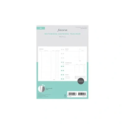 Afbeelding van Filofax Inleg Expense Tracker Notebook Refill A5, White, 132861