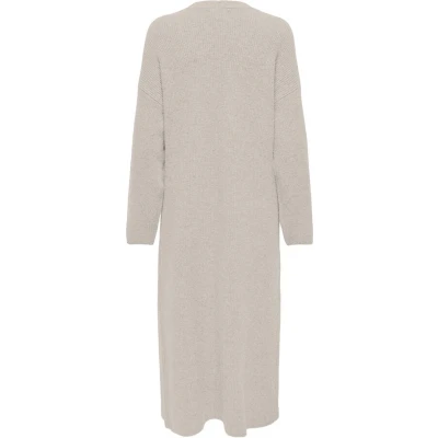Afbeelding van Only Onlalpha Ls Maxi Cardigan Pumice Stone WIT M
