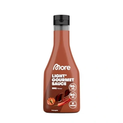 Afbeelding van MORE Light Gourmet Saus, BBQ, 4 x 285 ml, Caloriereduced Zonder Toegevoegde Suiker en Onnodig Vet