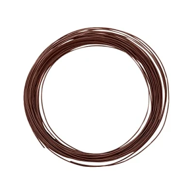 Afbeelding van Vaessen Creative aluminiumdraad, bruin, 0,8 mm x 15 m, knutseldraad, decoratiedraad, sieradendraad en bloemisterdraad