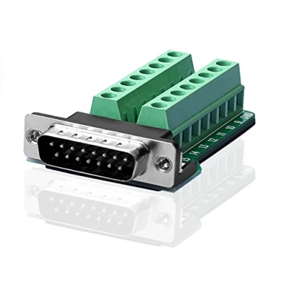 Afbeelding van SIENOC D SUB DB15 stekker 15 pins aansluiting voor het aansluiten van de terminal breakout board