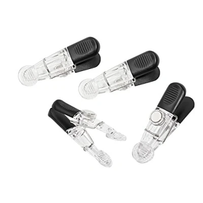 Afbeelding van WEDO magneethouder GLOSSY, set van 4, zwart/helder glas