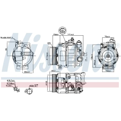 Afbeelding van Nissens Airco compressor 890634