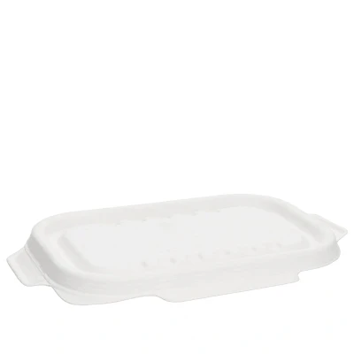 Afbeelding van Bio Futura Deksel voor Suikerriet Takeaway Menubak 650 ml 500 stuks Duurzaam