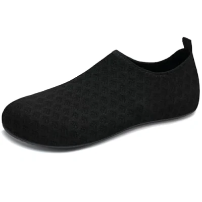 Afbeelding van IceUnicorn Badschoenen voor dames, strandschoenen, heren, blote voeten, sokken, zwemschoenen, aquaschoenen, licht water, 719 zwart, 44/45 EU