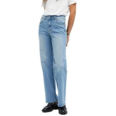 Afbeelding van Object Dames Objmarina Mw Denim Noos Jeans, blauw (light blue denim), M