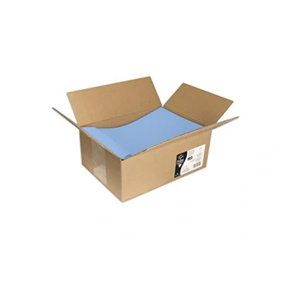 Afbeelding van Clairefontaine 7069C karton met 200 zelfklevende hoezen formaat 22,9 x 32,4 cm 120 g kleur: lavendelblauw uitnodiging en komt overeen pollenserie premium papier glad