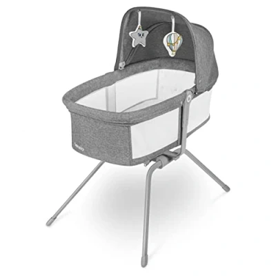 Afbeelding van Lionelo Wieg/Campingbed Malin Grey Evo