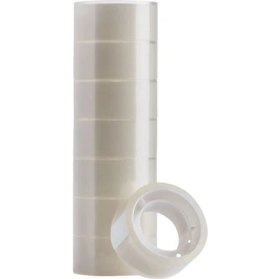 Afbeelding van Plakband Quantore 19mmx10m transparant Omdoos a 8 stuk 768 stuks