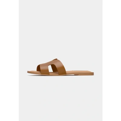 Afbeelding van Steve Madden Zarnia Muiltjes cognac, Dames, Maat: 37, Cognac Leer