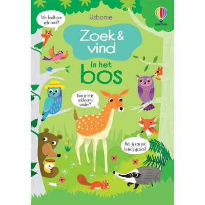 Afbeelding van Uitgeverij usborne zoek &amp; vind in het bos