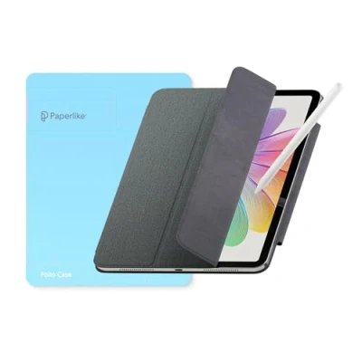 Afbeelding van Paperlike’s Folio Case voor iPad Pro 11&quot; (2020/21/22), Air (2024) &amp; 10.9&quot; (2020/22) lichte, beschermende hoes met oplaadfunctie de Apple Pencil, auto sleep/wake