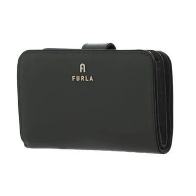 Afbeelding van FURLA Leren Portemonnee Camelia Compact Wallet Cactus Olijfgroen