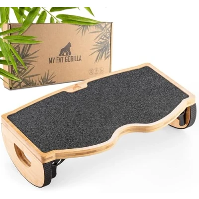 Afbeelding van MY FAT GORILLA Voetsteun Voetensteun Onder Bureau Antislip Onderkant Thuiskantooraccessoires Ergonomische Houten Voetenbank