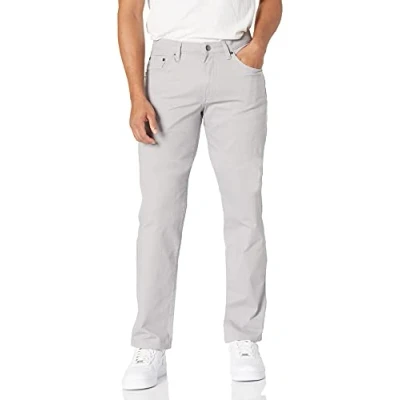 Afbeelding van Amazon Essentials Straight fit 5 pocket Stretch Twill Pant Casual, Lichtgrijs, 35W x 32L