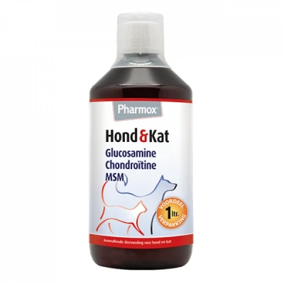 Afbeelding van Pharmox Hond &amp; Kat Glucosamine Chondroitine / MSM 1000 ml