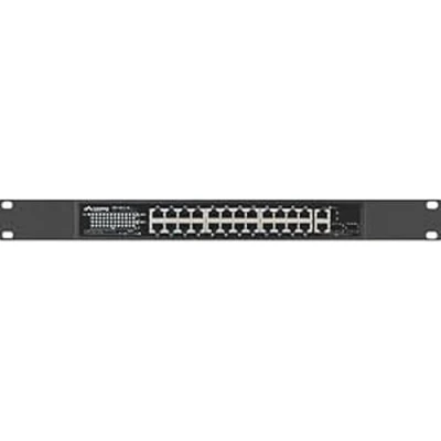 Afbeelding van Lanberg Switch 24X 100MB DSP+/2X CoMBo Rack 19&quot;&quot; Gigabit Ethe