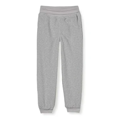 Afbeelding van Schnizler Uniseks baby pompbroek fleece met gebreide tailleband joggingbroek, grijs (grijs/gemêleerd 37), 104 cm
