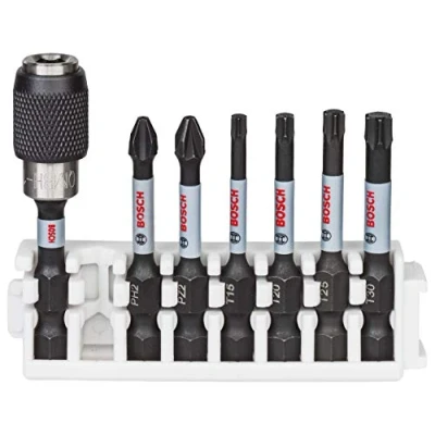 Afbeelding van Bosch Professional 7 delige Impact Control Schroefbitset (Pick and Click, accessoire slagschroevendraaier)