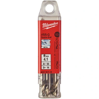 Afbeelding van Metaalboor Hss G Tweezijdig 4,1 X 55 Mm (10 Stuks)