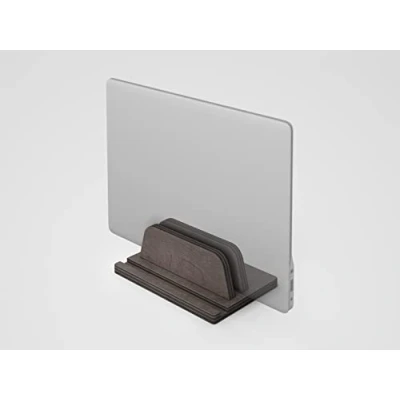 Afbeelding van Verticale laptopstandaard, notebookstandaard, verticaal, made in EU, zwart