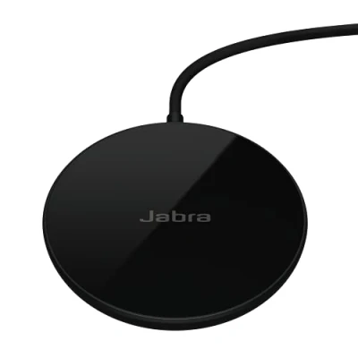 Afbeelding van Jabra draadloze oplaadpad 5 W, Qi gecertificeerd compatibel met Elite 10 en 8 Active oordopjes USB A kabel, Zwart