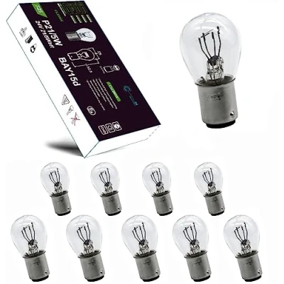 Afbeelding van LIGHTWORLD24 10 x BAY15D P21/5W autolamp 24V 21 Watt 5 remlicht achterlicht gloeilamp kogellamp vrachtwagen stoplicht knipperlicht