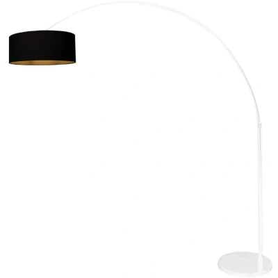 Afbeelding van Steinhauer Booglamp Sparkled Light Wit Linnen Zwart/Goud