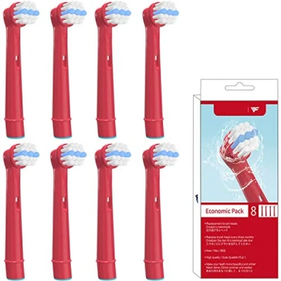 Afbeelding van WuYan Kids Tandenborstelkoppen voor Oral b Elektrische Tandenborstelkoppen, Power Vervanging Borstelkoppen Braun Tandenborstel, 8 stks Vullingen EB10