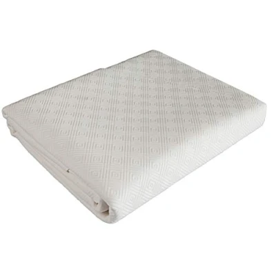 Afbeelding van Venilia Tafelbeschermer Bulgomme Ovaal, tafelkleed, antislip, schokabsorberend, onderhoudsvriendelijk, vloeistofdicht, PVC polyester, wit, 135 x 220 cm, 53378, cm
