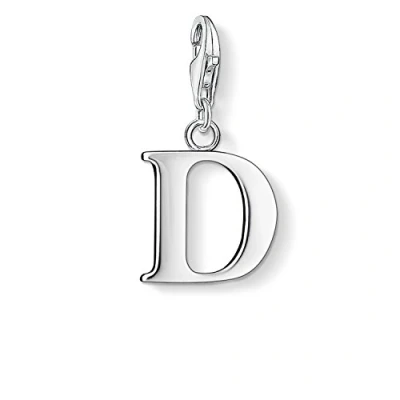 Afbeelding van Thomas Sabo Bedelhanger voor dames D letter Charm Club 925 sterling zilver 0178 001 12