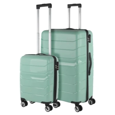 Afbeelding van ITACA Koffer Set koffers Stevige Kofferset 3 Stuks Reiskoffer Set. van Trolley (Handbagage Koffer, Middelgrote en Grote Koffer). Delige. Lichtgewicht, Groene
